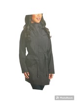 Two by Vince Camuto Zipper Removable Hood Rain Jacket 1666059 Size: XL, Black - £28.30 GBP