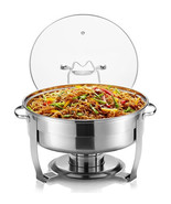 Chafing Dish for Buffet Set, Catering Food Warmers, Round Dishes, Warmer... - $174.59