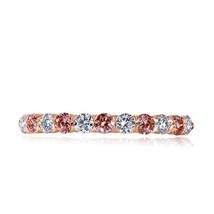 Bague De Mariage En Diamant Rond Lab Grown 0,75 Ctw En Or Rose 14k (11 P... - $18,732.59 MXN