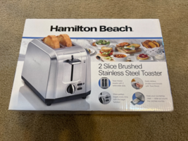 Hamilton Beach 2-Slice Brushed Stainless Steel Toaster. Never Opened - $19.10