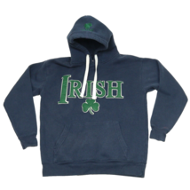 Irish Shamrock Pullover Bay State Gear Thick Hoodie Size Small Navy Blue - £18.45 GBP