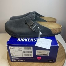 Birkenstock Boston Oiled Leather Mens Size 11 Sandals Black BS Clogs EU44 - $138.59