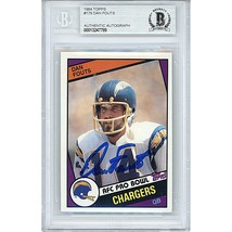 Dan Fouts San Diego Chargers Autograph 1984 Topps Football BGS On-Card A... - $89.07