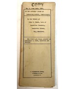 1927 Orphan&#39;s Court of Lancaster County PA Accounting Testament of John ... - $18.76