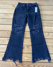 BDG NWT $69 women’s Distressed raw Hem jeans Size 24 black G7 - £27.32 GBP