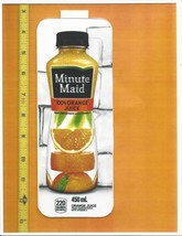 Coke Chameleon Size Minute Maid Orange Juice 450 ML BOTTLE Soda Flavor Strip - £2.34 GBP
