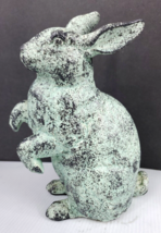 Bronse Faux 9&quot; Rabbit Statue Mint Box 66 - £19.97 GBP