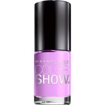Maybelline Color Show Nail Lacquer Lust For Lilac Chip Free Easy Flow Brush - £5.06 GBP