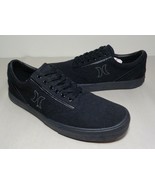 Hurley Size 9.5 M ARLO LACE Black Canvas Sneakers New Men&#39;s Shoes - £88.62 GBP