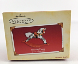 Hallmark Keepsake Christmas Ornament Rocking Horses Special Edition 2005... - $24.70