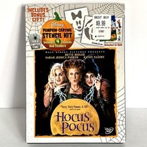 Hocus Pocus Dvd Movie Bonus Gift Pumpkin Carving Stencil Kit And Stickers - £11.58 GBP