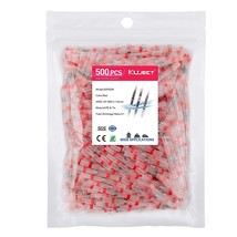 Kuject 500PCS Solder Seal Wire Connectors AWG 22-18, Red Solder Seal Hea... - £38.03 GBP