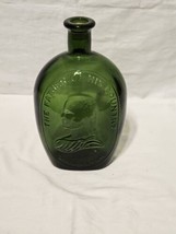 Vintage 10&quot; Wheaton Olive Green Bottle &quot; Washington Father of His Country&quot; - £16.43 GBP