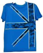 HUSKY  Blue Logo Design Italy Cotton Men&#39;s T- Shirt Size 3XL - £102.59 GBP