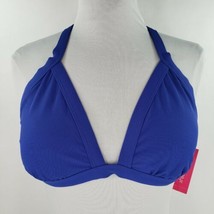 Xhilaration Triangle Bikini Top Sz XL 15 17 Bright Blue Convertible Adj ... - £11.67 GBP