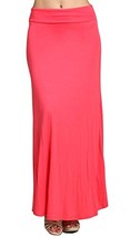 Women&#39;s Banded Waist Azules Maxi Skirt Made in USA (Small, Berry Pink) - £12.86 GBP