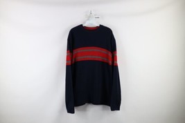 Vintage Aeropostale Mens Medium Color Block Striped Chunky Ribbed Knit Sweater - £39.52 GBP