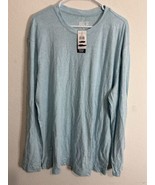 BKE Buckle Blue Topaz White Long Sleeve Men’s Logo Shirt Size 2XL - $33.83 CAD