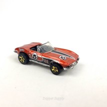1999 Hotwheels  &#39;65 Corvette CONVERTIBLE #5 Orange GM - £7.77 GBP