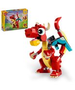 LEGO Creator 3 in 1 Red Dragon Toy, Transforms from Dragon Toy to Fish T... - £9.43 GBP