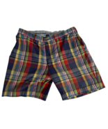 Polo Golf Ralph Lauren Madras Plaid Shorts Classic 9&quot; Men’s Size 36 - $711.23 MXN