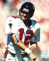 Chris Chandler signed autographed Atlanta Falcons football 8x10 photo COA. - £49.68 GBP