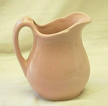 Pink Art Pottery Milk Creamer Pitcher 16 oz. Vintage Unmarked - £15.56 GBP