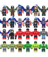 24Pcs Marvel Movie Captain America Brave New World Minifigures Hulk Mini Blocks - $631.92 MXN