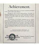 1921 Kodak Anastigmats Lenses Advertisement Antique Ephemera Eastman Roc... - €21,60 EUR