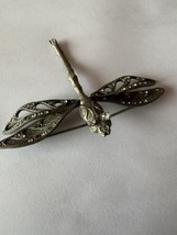 4 Inch Hand Made Dragonfly Brooch With Ornaments. Beautiful And Detailed. - $32.71