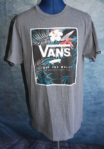 Vans Off The Wall Boxed Peace Out Floral Print Gray Short Sleeve T-Shirt... - £8.30 GBP