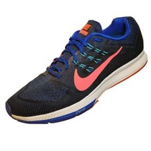 Nike Air Zoom Structure 18 Running Shoes Mens 10.5 Blue Pink Lace Up 683731-400 - £28.48 GBP