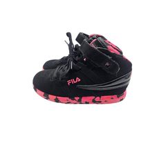 FILA Girls Black &amp; Pink Hi-Top Sneaker Size 3 - $12.00