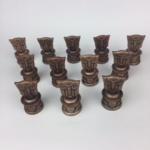 Lot of 12 Transformers Chess Set Replacement Pieces Gold Color PAWN 2006/2007  - £15.69 GBP