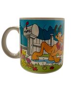 Disney Mug Mickey Mouse Minnie Pluto Coffee Cup Vintage Love Heart All M... - $8.91