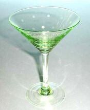 Kate Spade Larabee Dot Pop Green Martini Mini Tini Crystal Cocktail Glas... - $39.50