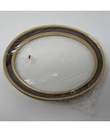 Vintage New Old Stock Oval Gold &amp; Brown Frame 9&quot; x 7&quot;  MCM 1980&#39;s Style - $19.79