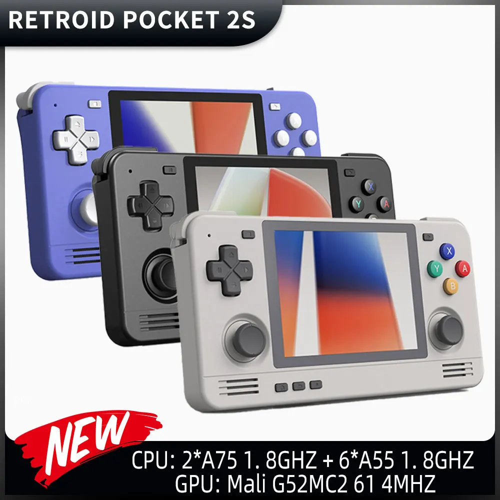 Retroid Pocket 2S 3.5Inch Touch Screen Handheld Game Player Android 11 4... - £199.59 GBP+