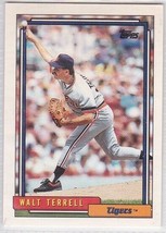 M) 1992 Topps Baseball Trading Card - Walt Terrell #722 - $1.97