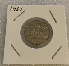 1961  Canada 5 Cents Nickel Canadian Coin - £1.01 GBP