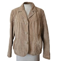 Tan Leather Jacket Size Large - £58.40 GBP