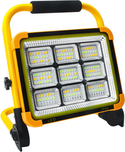 LED Rechargeable Work Light, Portable 100W Construction Light with 10500mAh - $60.99