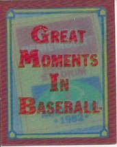 1988 Score Magic Motion TRivia Great Moments in Baseball  Complete Set 1-56 - £1.57 GBP