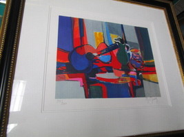 Marcel Mouli Guitare Pitchet Pencil Signed And Numbered Lithograph - £1,187.04 GBP