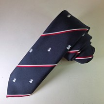 Austico Koala Novelty Stripe Tie Navy Red White Made in Australia 53&quot; x ... - $374.39 MXN