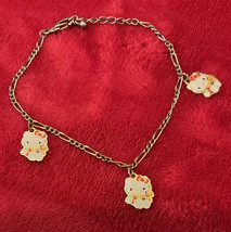 A Very Sweet Rare Sanrio 1995 Hello Kitty Charm Bracelet - $13.86