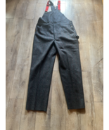 VTG LL Bean Wool Woodman Bib Overalls Men’s 44X35 Big Malone Plaid Gray ... - $142.50