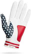USA Stars &amp; Stripes Premium Cabretta Leather Golf Glove with Extra Supportive Pa - £29.35 GBP