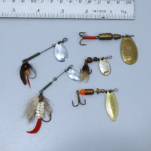 Fly Jig Casting Spoon Spinner Lot of 5 Mepps Agila Unmarked Fishing Lure... - $22.50
