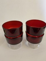 Arcoroc France Luminarc ~ Ruby Red ~ Cocktail Glasses ~Set of 4~ 3&quot; - $15.84